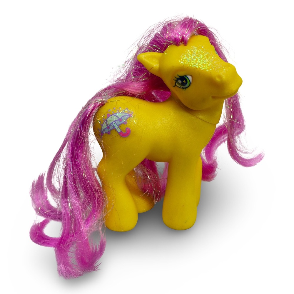 Hasbro My Little Pony G3 Merriweather Yellow Pink Hair 2002 Vintage Toy Good